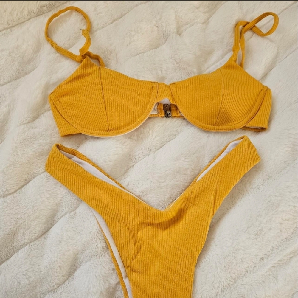 Brand New Zaful Yellow Bikini Set